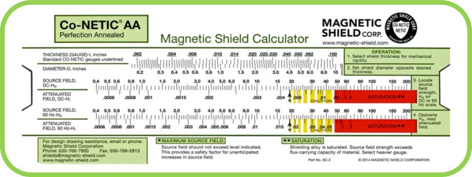 Co-NETIC® Slide-Rule Calculator - Buy Now #SC-1 or Included in our Evaluation Lab Kits.
